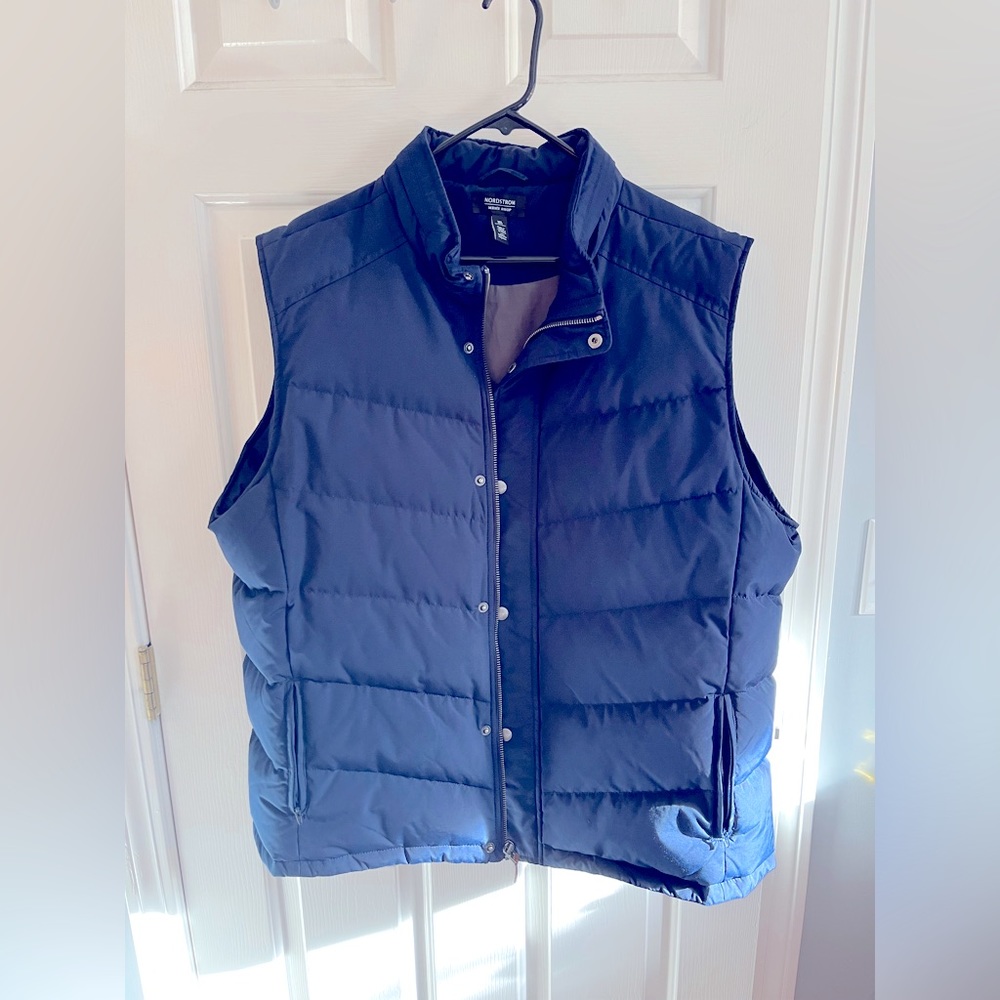 XL navy winter vest